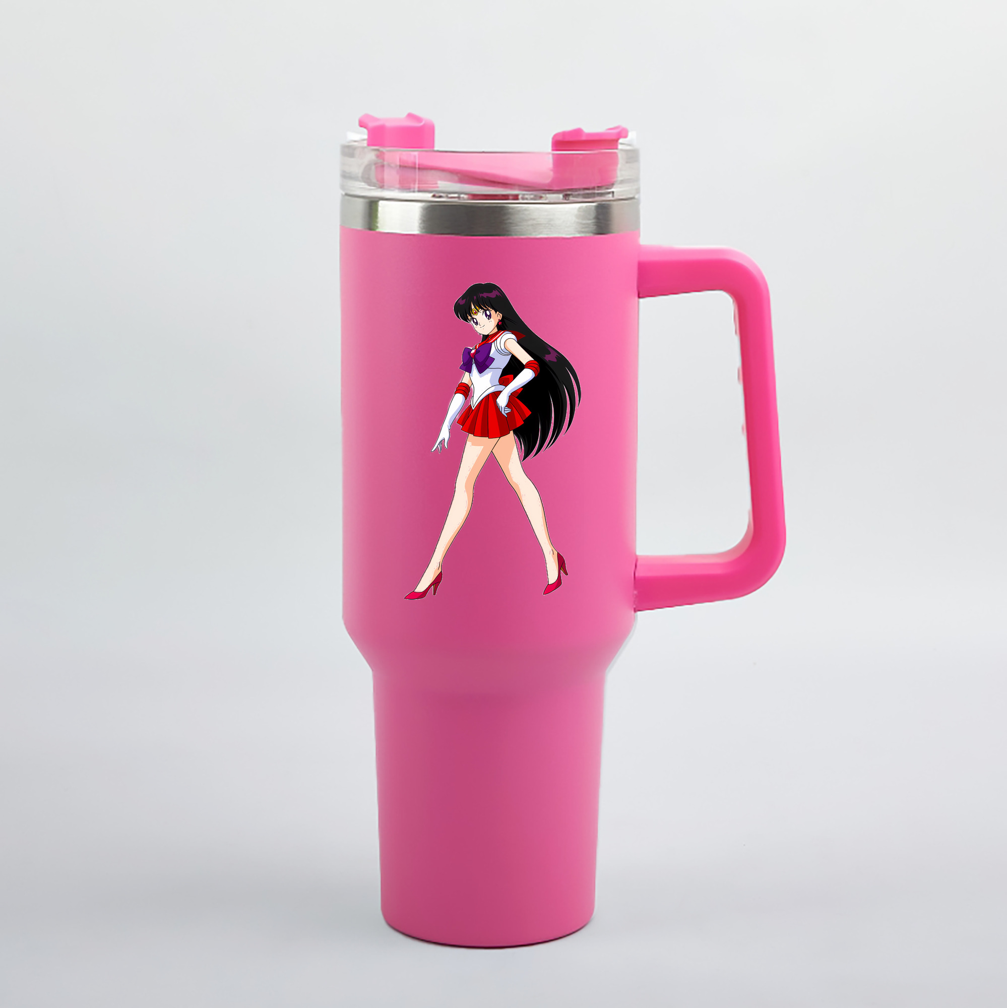 （画像用） 美少女戦士セーラームーン 火野レイ ひの レイ Sailor Moon Hino Rei （セーラーマーズ,Sailor Mars） 1200mL車用タンブラー（カラープリント）
